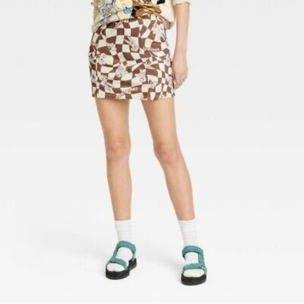 Looney Tunes Brown Mini Skirt Women’s Small